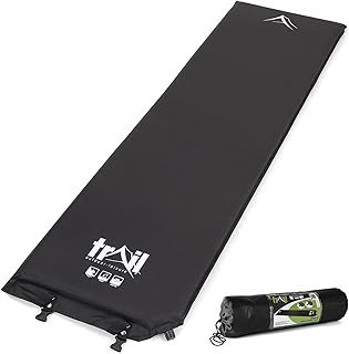 Trail Inflatable Single Camping Mat, Self-Inflating, 5cm Thick Memory Foam, Lightweight Sleeping Mattress, Carry Bag
