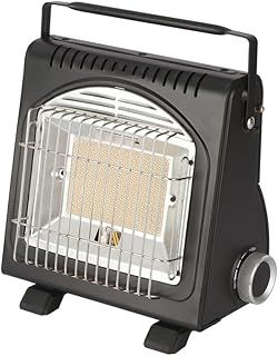 Portable Butane Heater 1.7kW - Compact Outdoor Gas With Piezoelectric Ignition - Infrared Ceramic Burner, Lightweight Camping for Tent, Emergency, and Outdoor Heating