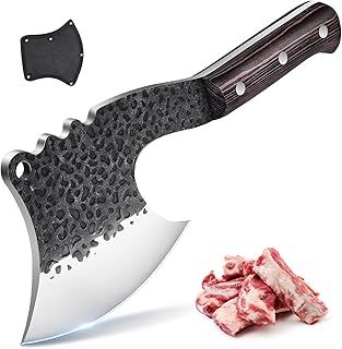 Dream Reach Handmade Heavy Duty Chef Knife Hand Forged Full Tang Kitchen Knife Gifts Idea Men Black
