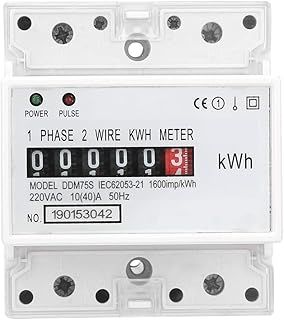 Electronic KWh Meter Digital Single Phase Energy Meter Tester 4P LED Electricity Power Consumption Wattmeter for Electricity Usage Monitor