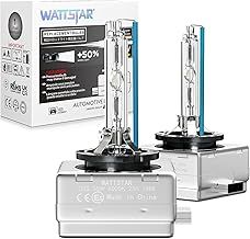 wattstar Car HID D3S Xenon Headlight Bulbs, 35W 8000K 12V OEM Replace for Halogen or LED Exterior Headlamp Bulbs (Pack of 2)