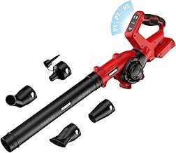 Leaf Blower, Cordless Leaf Blower for Milwaukee M18 Battery, 3 Speed Modes Up to 200MPH, 180° Rotatable Electric Leaf Blower with 4 Blowing Nozzles for Lawn Care and Yard(Battery Not Included)