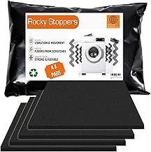 Washing Machine Vibration Pads - Universal Fit for Washing Machine & Tumble Dryers - Anti Damping – Noise/Movement Reduction – Floor Protection – Industrial Grade Rubber