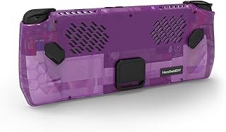 Modcase for ROG Ally, ROG Ally Back Plate Accessories Heat Management Shell Case Compatible with ASUS ROG Ally, with Kickstand, Heat Spreader and Custom Nameplate (Purple)