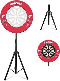 UNICORN Dartboard Stand | Dartmate | Freestanding Tripod | Folding & Portable