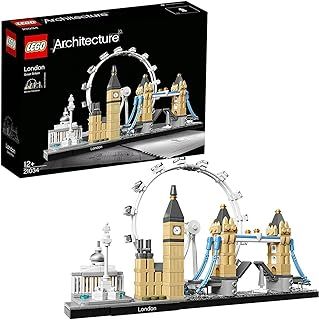 LEGO Architecture Skyline Model Building Set, Model Kit Featuring London Eye, Big Ben, Tower Bridge, Office Home Décor, Collectible Gift Idea for Men, Women and Teens 21034