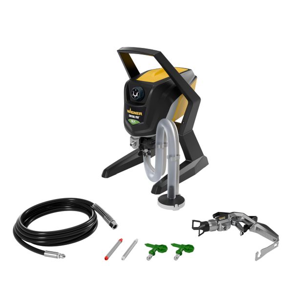 WAGNER ControlPro 250R - Airless Paint Sprayer for Wall & Ceiling/Wood & Metal paint - interior and exterior usage, covers 15 m² in 2 min, 110 bar, adjustable spray pressure, 9 m hose