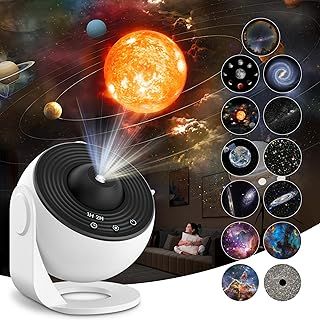 Planetarium Projector for Bedroom, 13 in 1 Star Projector Galaxy Light, Nebula Night Light Milky Way Projector with Timer, Starry Sky Night Light Projector Space Lamp for Adults Kids