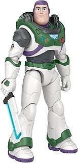 Buzz Lightyear Disney and Pixar Lightyear Toys, Talking Buzz Lightyear 12 Inch Action Figure with Motion, Light and Sound, Laser Blade Action, HHJ76