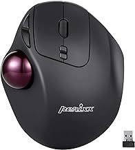 perixx PERIMICE-717 Wireless Trackball Mouse, Build-in 1.34 Inch Trackball with Pointing Feature, 5 Programmable Buttons, 2 DPI Level, 11568