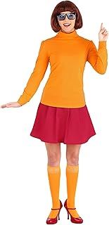 Women's Classic Scooby Doo Velma Fancy Dress Costume Small Orange