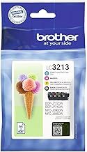 Brother LC-3213BK/LC-3213C/LC-3213M/LC-3213Y Inkjet Cartridge, Black/Cyan/Magenta/Yellow, Multi-Pack, High Yield, Includes 4 x Inkjet Cartridges, Brother Genuine Supplies
