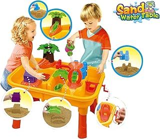 25 Piece Sand and Water Table Garden Sandpit Play Set Beach Toy Moulds Watering Can Water Mill