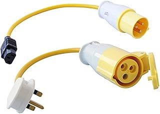 110V 16A Plug and Socket PAT Test Adaptor Set | LDM-110-A1