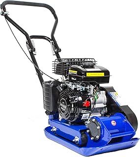 Hyundai 50kg 32cm 78.5cc Petrol Plate Compactor Wacker Plate with Wheel Kit and Paving Pad, Ideal for Compacting Soil, Gravel and Sand Together for Patios, Driveways, 3 Year Warranty