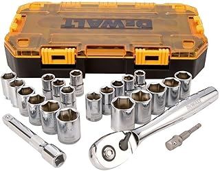 Stanley Tools STADW73813 1/2-Inch Drive Tough Socket Set - Yellow/Black (23-Piece)