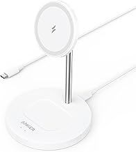 Anker Wireless Charging Stand, PowerWave 2-in-1 Magnetic Stand Lite with 5 ft USB-C Cable, Charging Stand Only for iPhone 13/13 Pro /13 Pro Max /13 Mini / 12/12 Pro and AirPods 2/Pro (No AC Adapter)
