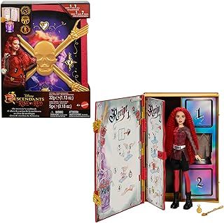 Mattel Disney Descendants: The Rise of Red Red, Daughter of Queen of Hearts Doll & Playset, The Sorcerer’s Cookbook, Mix for Slime & Surprises, HWH95