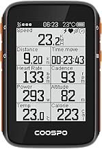 COOSPO Bike Computer BC200,Cycle Computers Wireless GPS with Auto Backlight, Bluetooth Cycling Computer ANT+ Speedometer Odometer Compatible with CooSporide app/HR/Cad/Spd/Power Sensor