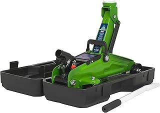 Trolley Jack 2 Tonne Hi-Vis Short Chassis with Storage Case