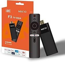 MX10 F3 4K Android TV Stick with Remote, Netflix and YouTube