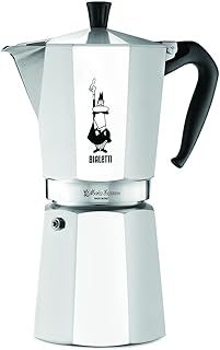Bialetti - Moka Express: Iconic Stovetop Espresso Maker Makes Real Italian Coffee, Moka Pot 12 Cups (670 ml), Aluminium, Silver
