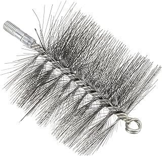 Patikil 5in Chimney Brush - 1pc Round Sweep Poly Steel Wire Chimney Cleaning Brush M12 Threaded for Fireplace Flue Pipe Rust Rod, 120mm