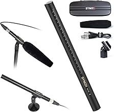 SYNCO XLR Shotgun Microphone D2 Hyper Cardioid Directional Condenser Mic with XLR Connector, Video/Audio Recording for Camcorders