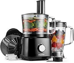 Food Processor and Blender – 2L Bowl, 1.8L Jug, Multifunctional 8in1 Citrus Juicer, Shredder, Slicer, Emulsifier & Grater – Features 2 Speeds + Pulse Control