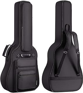CAHAYA 40 41 42 Inch Multi-pockets Acoustic Guitar Bag 6 Pockets 10mm Thick Padding Water Resistent Guitar Case Gig Bag CY0181