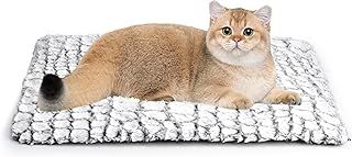 Cat Self-heating Pad 60 x 45 cm, Pet Self-warming Bed, Electric-Free Heated Cat Mat, Warm Dog Blanket Machine Washable