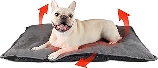 MORA PETS Self Heating Dog Bed Heated Cat Blanket Warming Cat Bed Large Heat Pet Mat Thermal Dog Bed Mat Blanket with Removable Cover 89 x 58cm