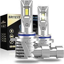 H11/H8/H9 LED Headlight Bulb 60 Watts 12000Lm 6500 Kelvin 400% Brighter White Light Cable Free Design Plug and Play For Car Headlights (2 Bulbs)