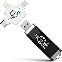 ThePhotoStick® Omni 128GB - Secure Photo & Video Backup and Transfer | Digital File Organization | USB & Multiport Connection for Phones, Tablets and Computers | Portable Memory | External Storage