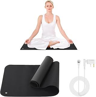 Grounding Mat with UK Cord - 30x100cm Earthing Sheet, Grounding Well Mat, Earthing Mouse Pad, Groundingwell Mat for Improve Sleep, Reduce Anxiety and Inflammation, Feet Yoga Personal Health Care