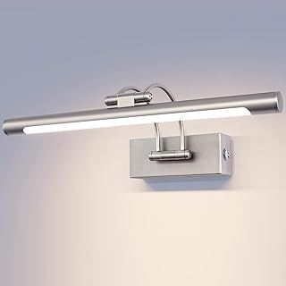 Bathroom Wall Light 3CCT Picture Lights for Wall LED Picture Lights for Wall Bathroom Light for Over Mirror 10W Aluminum 40CM for Hotel Restaurant Wall Sconces Lights (Matte Nickel)