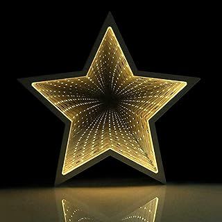 Infinity Night Lamp, 3D Infinity Mirror Tunnel Light LED Star Tunnel Lights, 3D Visual Effect Illusion Night Light Tunnel Mirror Light for Movie Nights/Party Decoration/Home Decor