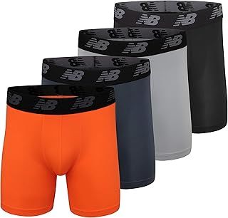 New Balance Men Performance No Fly Boxer Brief (4 Pack)