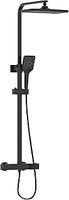 Bristan CRZ SHXDIVCTFF BLK Craze Rigid Riser Bar Mixer Shower, Black