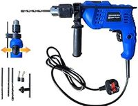 Electric Hammer Drill Corded, 850w Electric Corded Drill Variable Speed with Impact Drill Bits, 13mm Metal Chuck, Depth Gauge, Chuck Key for Drilling Wood, Steel, Concrete #WZ02