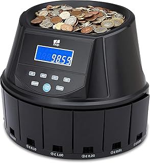 The ZZap CS30 - Automatic UK Coin Counter & Sorter - 300 Coins/Minute Counting Speed, Batch Counting and More!