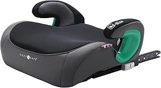 Cozy N Safe Astra i-Size 135-150cm Child Booster, 3-Point Seatbelt or ISO-Fix, Extra deep Foam-Padded seat and armrests, 135-150 cm, Approx. 6-12 Years Old, Forward-Facing, Removable Covers – Onyx