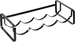 Amazon Basics Tabletop Stackable Wine Rack, Large, Black