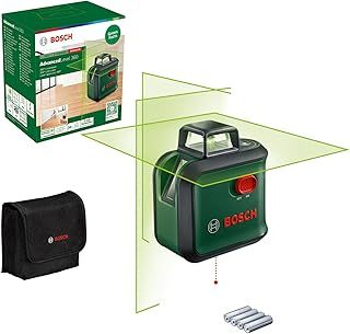Bosch Cross line Laser AdvancedLevel 360 (3 Laser Lines incl. 360° for Alignment Throughout The Entire Room, in Cardboard Box)