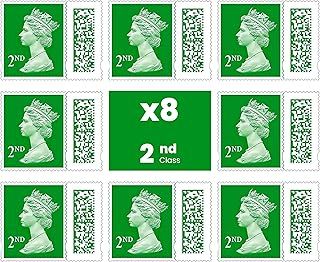2nd Class Postage Stamps (8 Pack), Self-Adhesive with Barcode, Green, Second Class Postage stemp