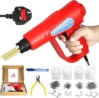 70W Plastic Welding Kit,Plastic Repair Kit,Hot Stapler Plastic Welding,Welding Repairing Machine,800 Pcs Welding Staples,Bonds Plastic,Crack Repair for Bumper,Dashboard,Lamp Holder,Plastic Products