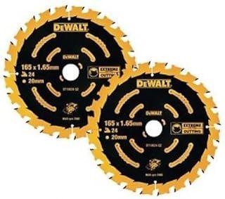 Dewalt DT10624 2 x Circular Saw Blades 165 x 20 x 24T Extreme Framing DCS391