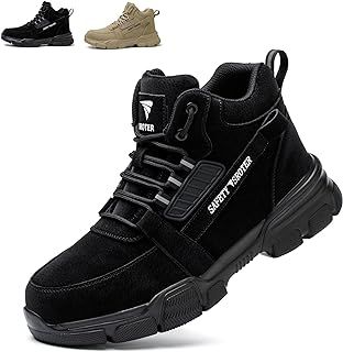 SROTER Steel Toe Cap Boots Men Women Work Boots Waterproof Safety Trainers Lightweight Safety Shoes Non-Slip