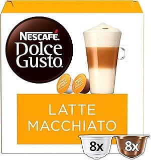 NESCAFÉ Dolce Gusto Latte Macchiato Coffee Pods - total of 48 Latte Macchiato Coffee Pods - (3 Packs)