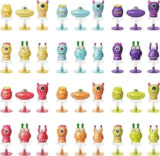 AMFUN 36pcs Jumping Monster Party Bag Fillers, Monsters Jump Up Toys, Spring Jump Up Toys, Jump Up Toys, Monster Jump Ups, Unisex Small Toys, Great for Kids Party Bags